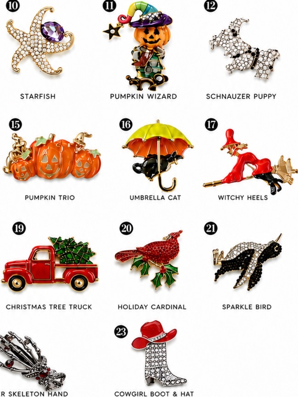 BUY NOW: Brooches Collection - Assorted Colorful Animal Brooches - Picture 6 of 6